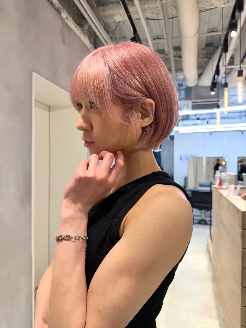 ショート カラー カット ヘアカラー トリートメント ブリーチ特化🌻 ショート/akaneのヘアスタイル