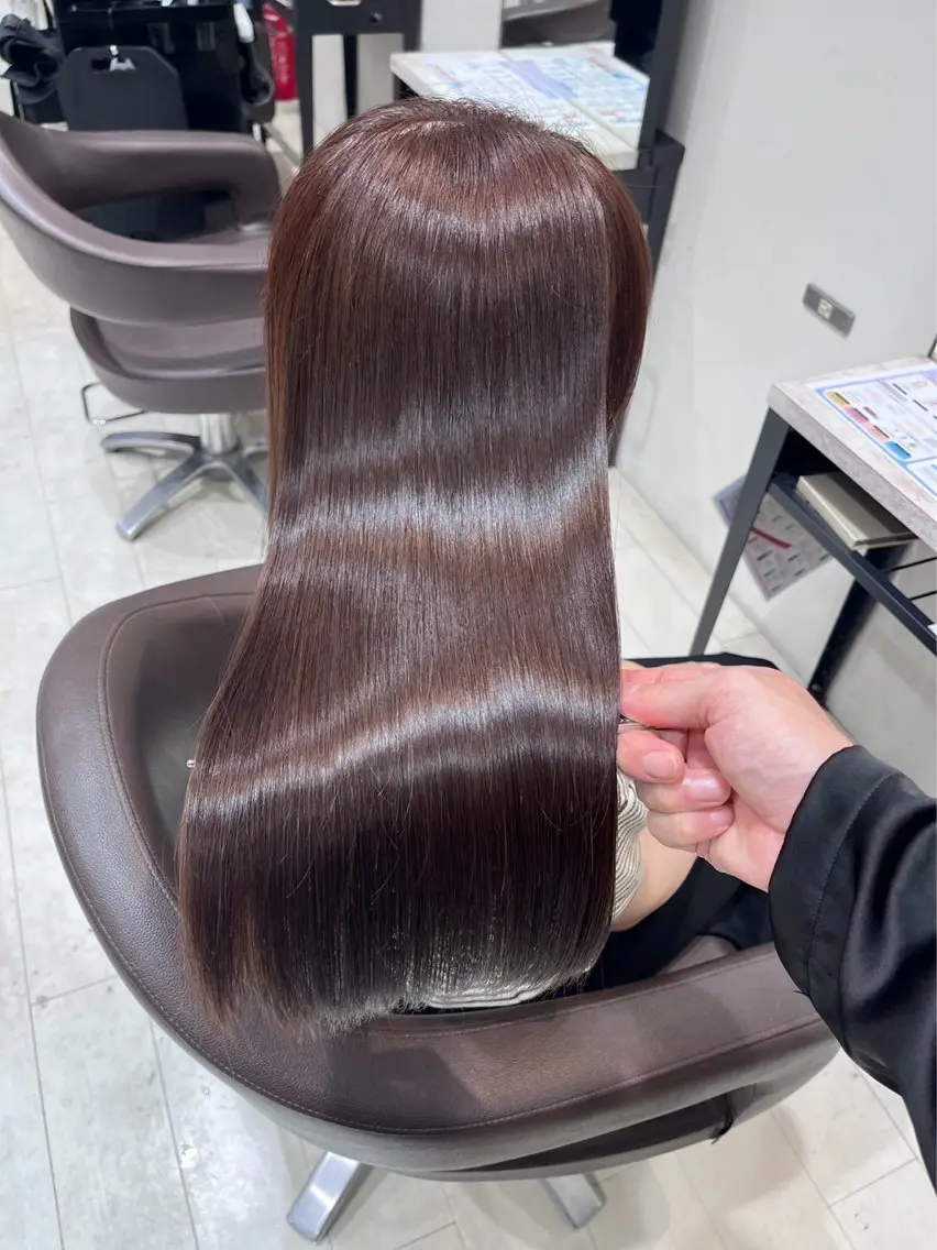 ロング ヘアカラー トリートメント 白髪ぼかし/髪質 改善/KOMORIのヘアスタイル