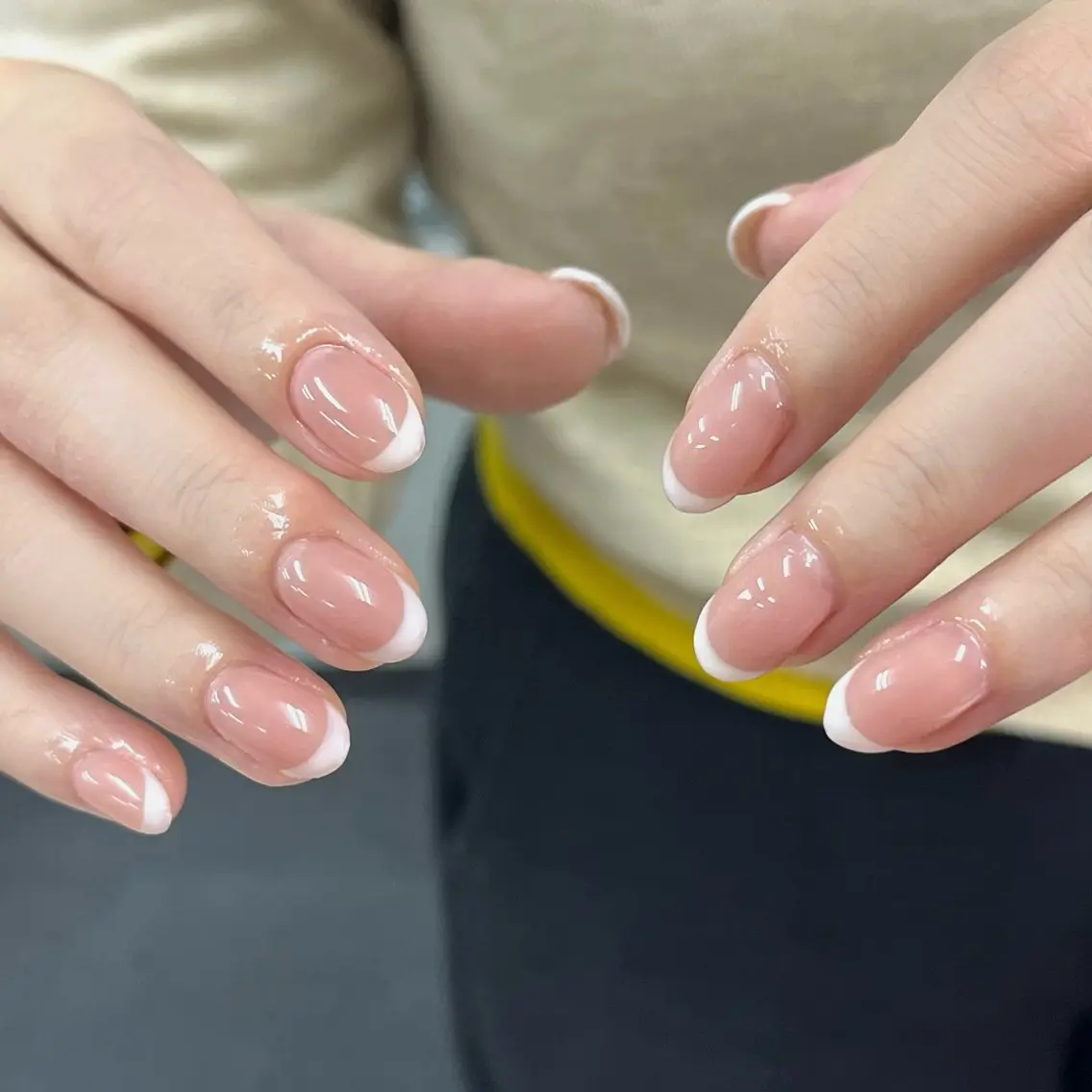 🩰ベース色付きフレンチの写真