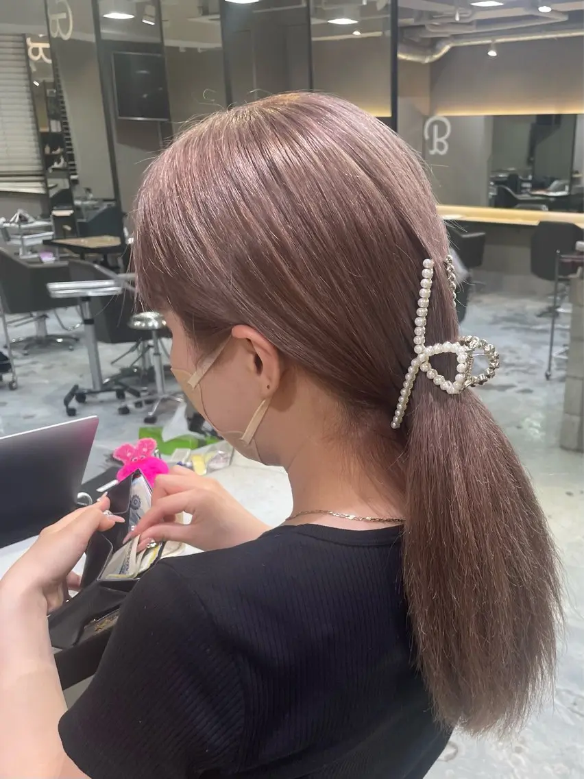ロング ヘアカラー トリートメント ♡似合わせハイトーン ♡maiのヘアスタイル