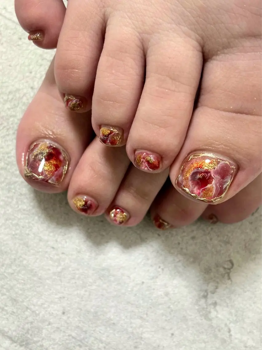 ネイル フットネイル FIORITURA Maikoのネイルデザイン