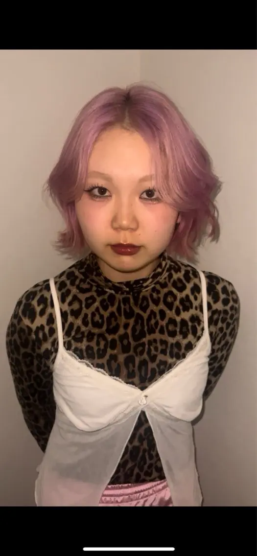 ミディアム カラー 岡山ハイトーン・ ルーツカラー/こもものヘアスタイル