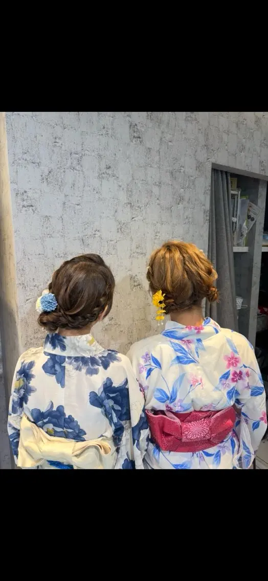 ミディアム ヘアアレンジ お団子ヘア 赤み消し透明感🤍 髪質改善🌙/伽音のヘアスタイル