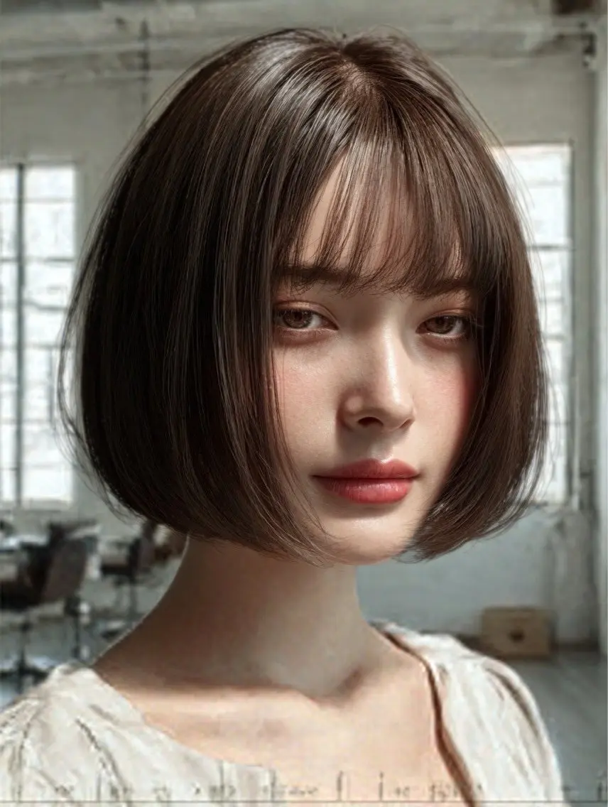 ショート カラー ヘアカラー 🍒モテ暖色カラー × うる艶✧ ゆなのヘアスタイル