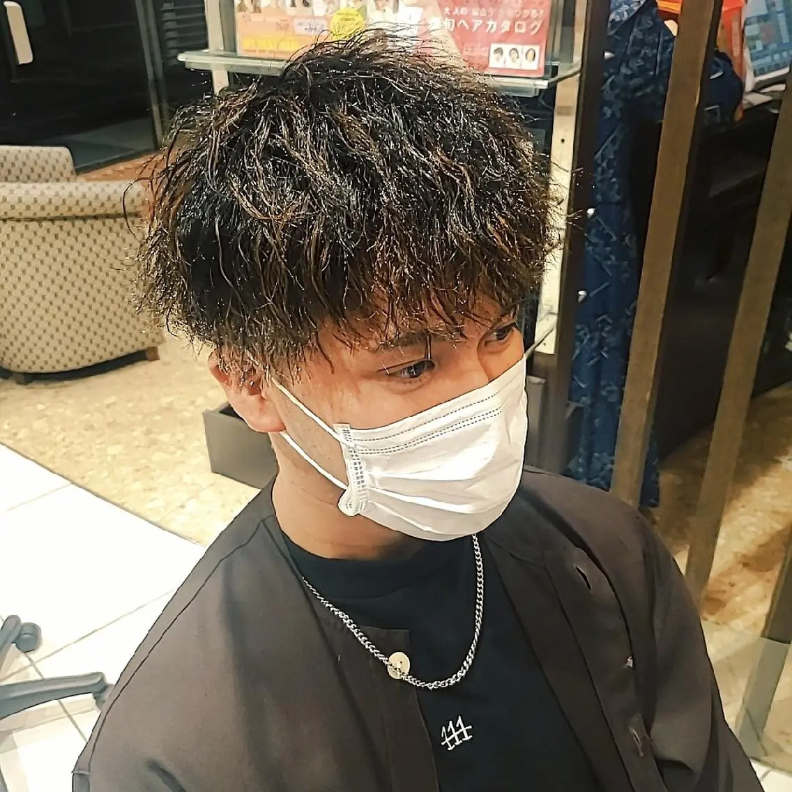 メンズ ショート パーマ メンズパーマ ツイストスパイラルパーマ スパイラルパーマ designer ITOのヘアスタイル