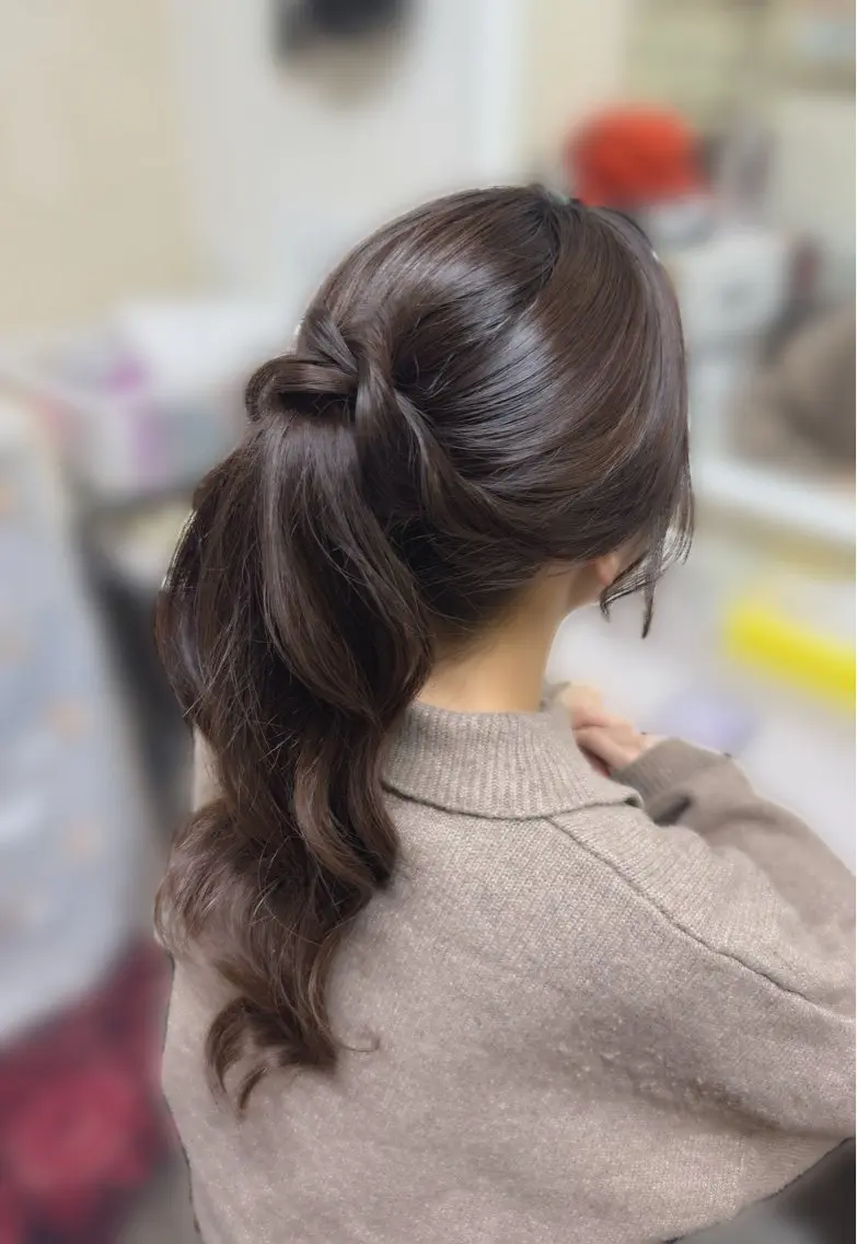 ロング ヘアアレンジ 🐗hair set AIRI🫧🫧のヘアスタイル