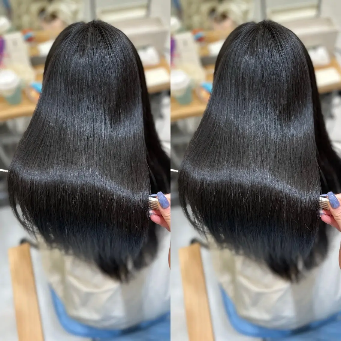 ロング 髪質改善🩵縮毛矯正 代々木/木下のヘアスタイル