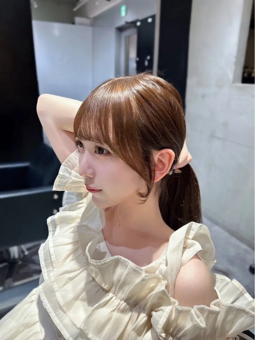 【人気No.3】前髪顔周りカット➕透明感カラー➕髪質改善ウルトワトリートメント¥11000新宿/髪質改善/ロング料金なしの写真
