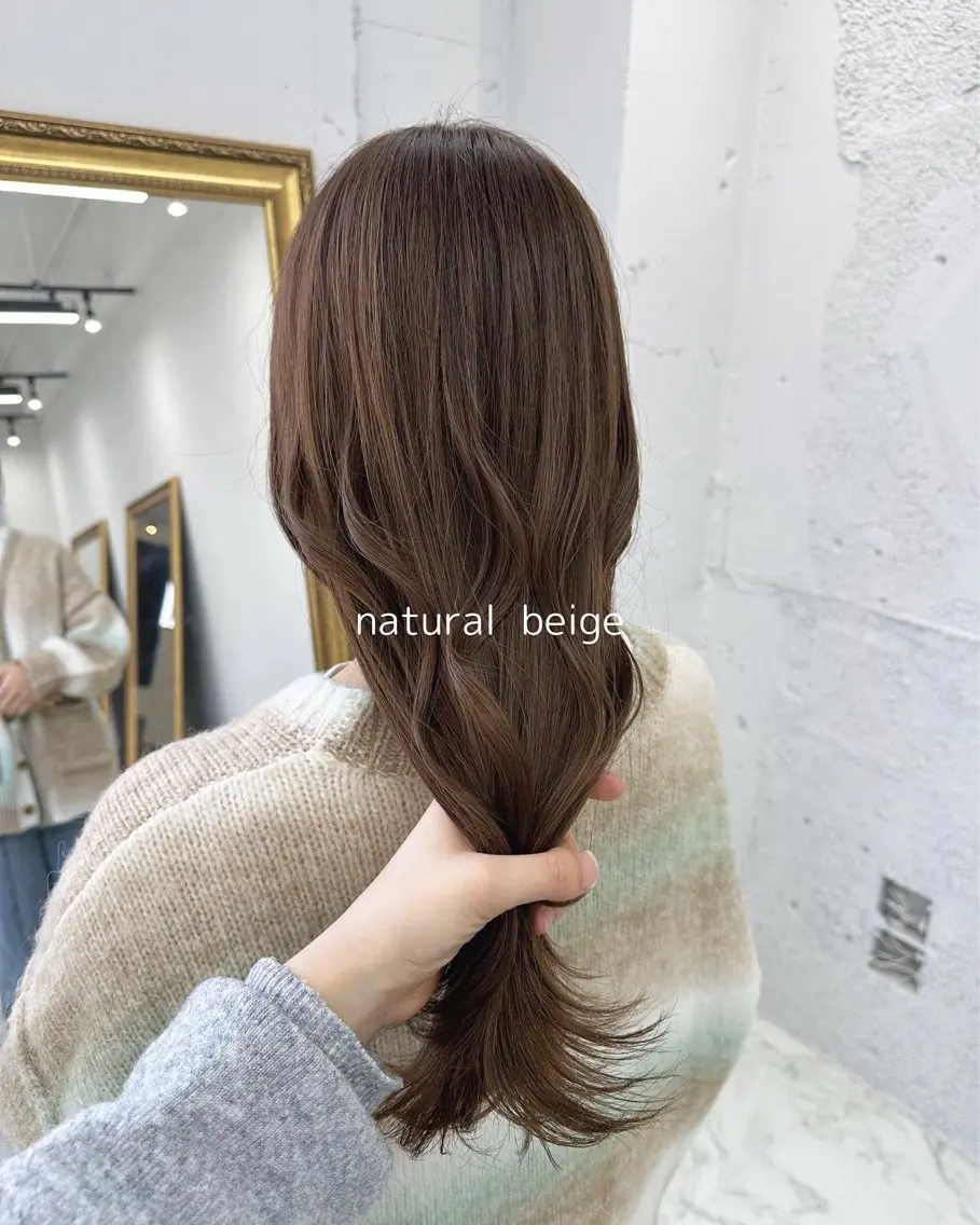 ミディアム カット ヘアカラー トリートメント ミディアム/レイヤー ハイライト/aikaのヘアスタイル