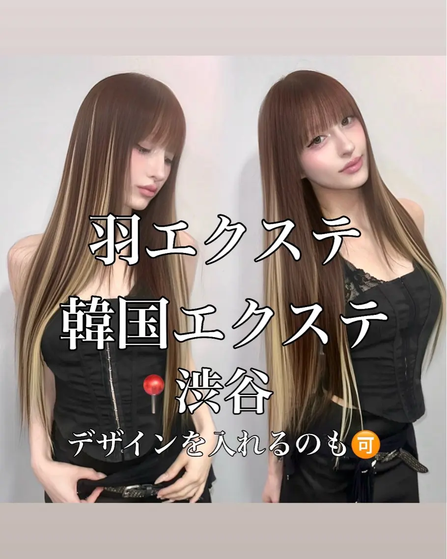 ロング ヘアカラー エクステ 糸川 伸樹のヘアスタイル