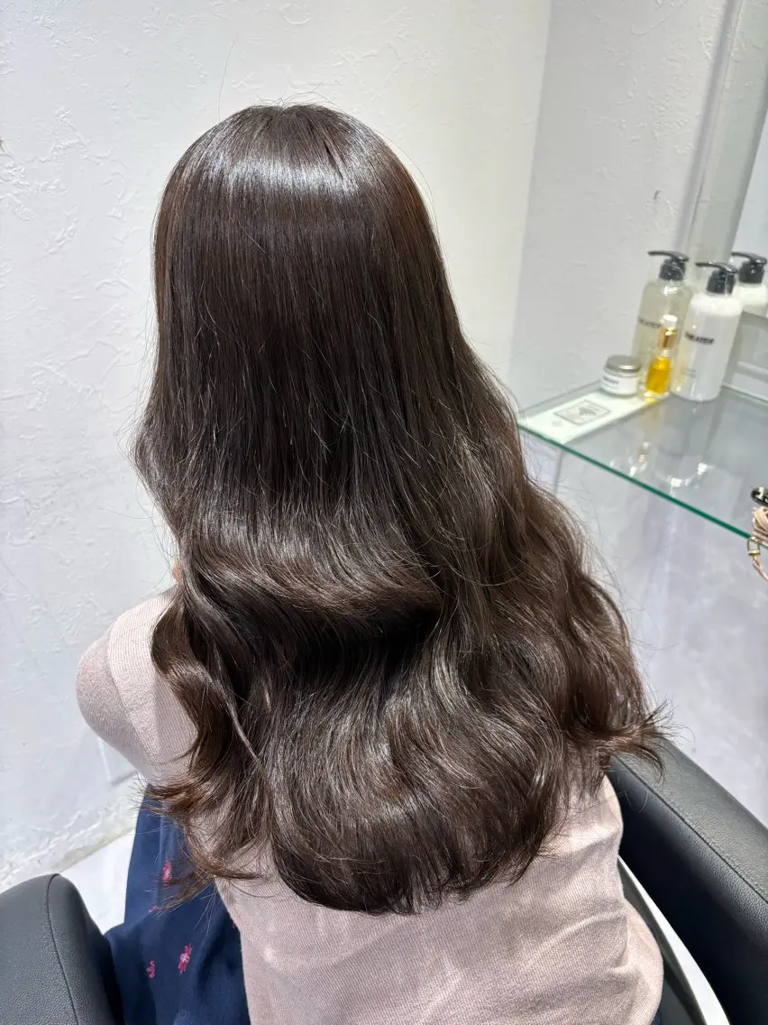 ロング カラー 表参道♡暗髪♡ 艶カラー♡アユミのヘアスタイル
