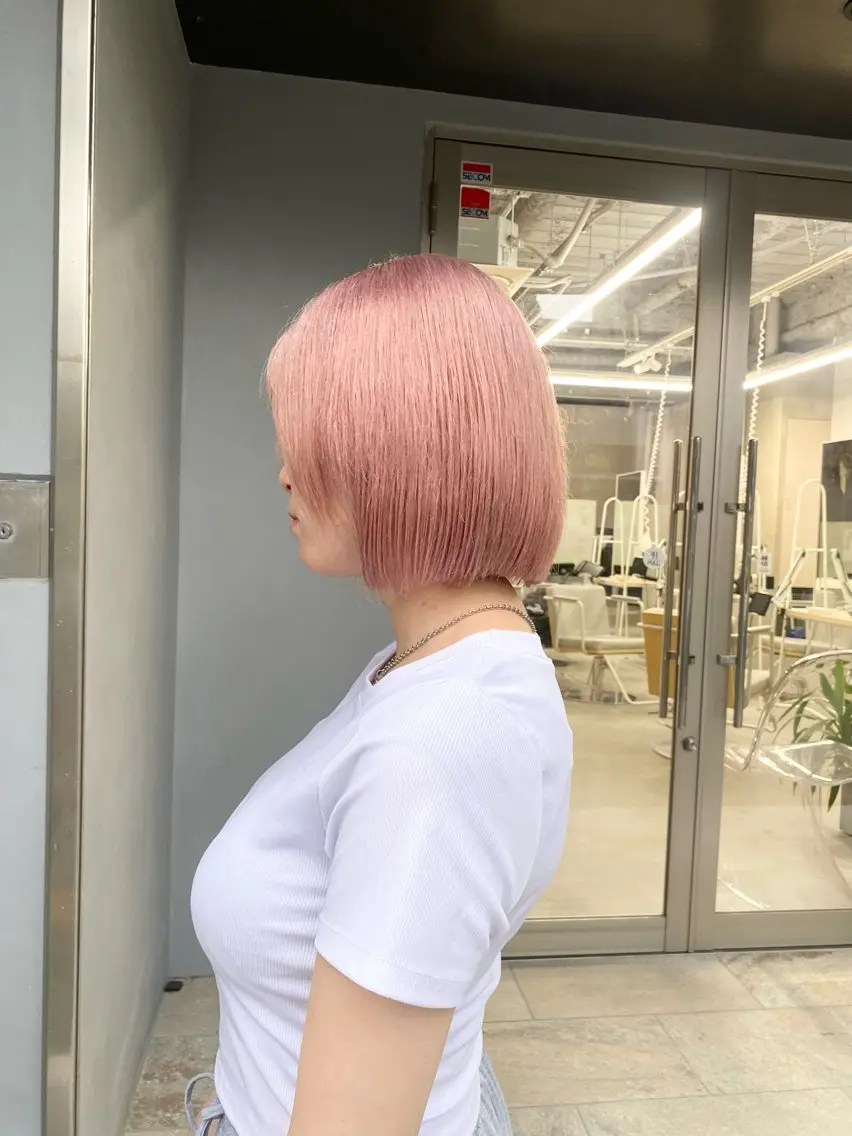 ショート カラー ヘアカラー 前橋 姫奈のヘアスタイル