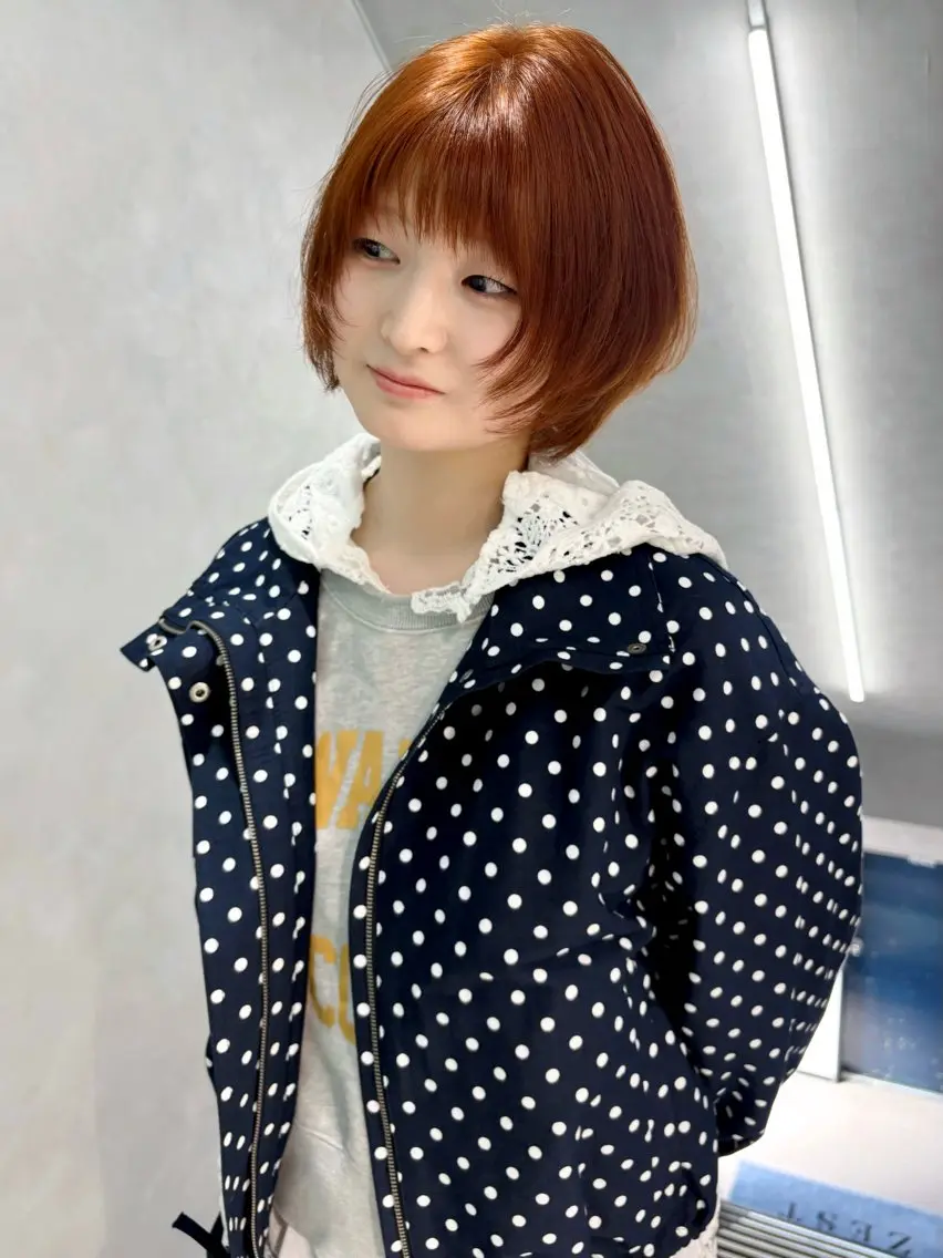 ショート カラー ブリーチ ダブルカラー ブリーチなしカラー カット ヘアカラー トリートメント Kureha/ネイル トレンドヘアのマツエク・マツパデザイン