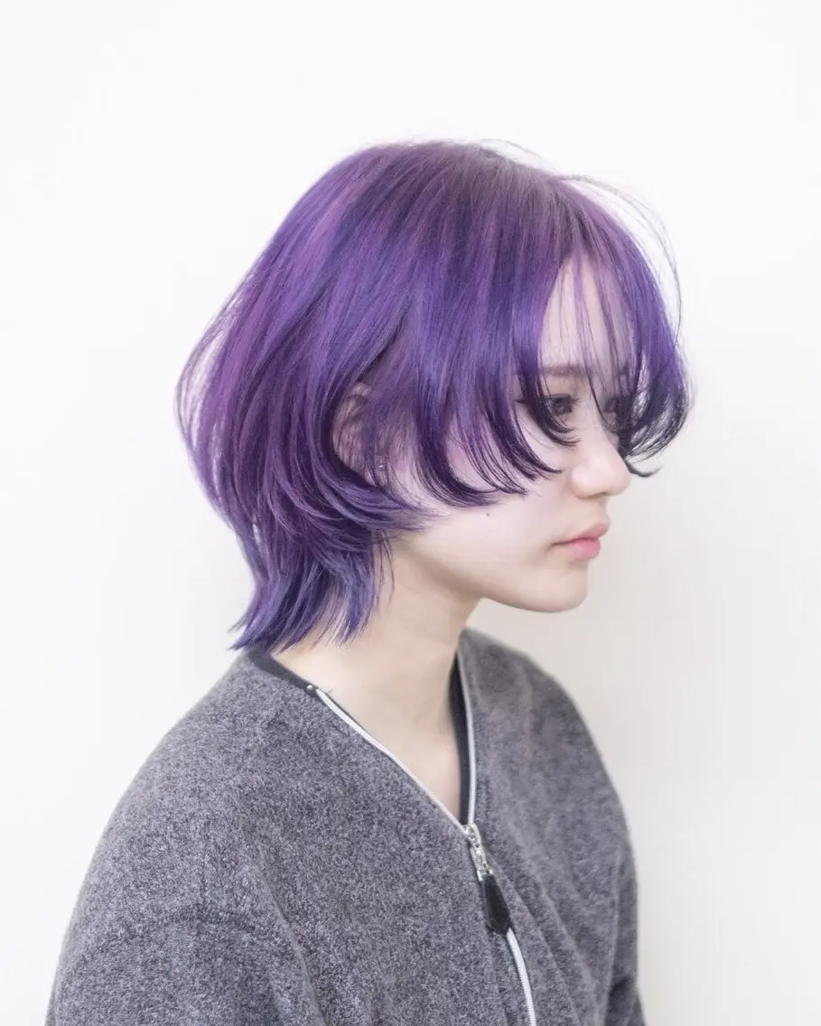 ショート カラー ヘアカラー トリートメント ルプラボウ/梨菜/ ハイトーン/ブリーチのヘアスタイル