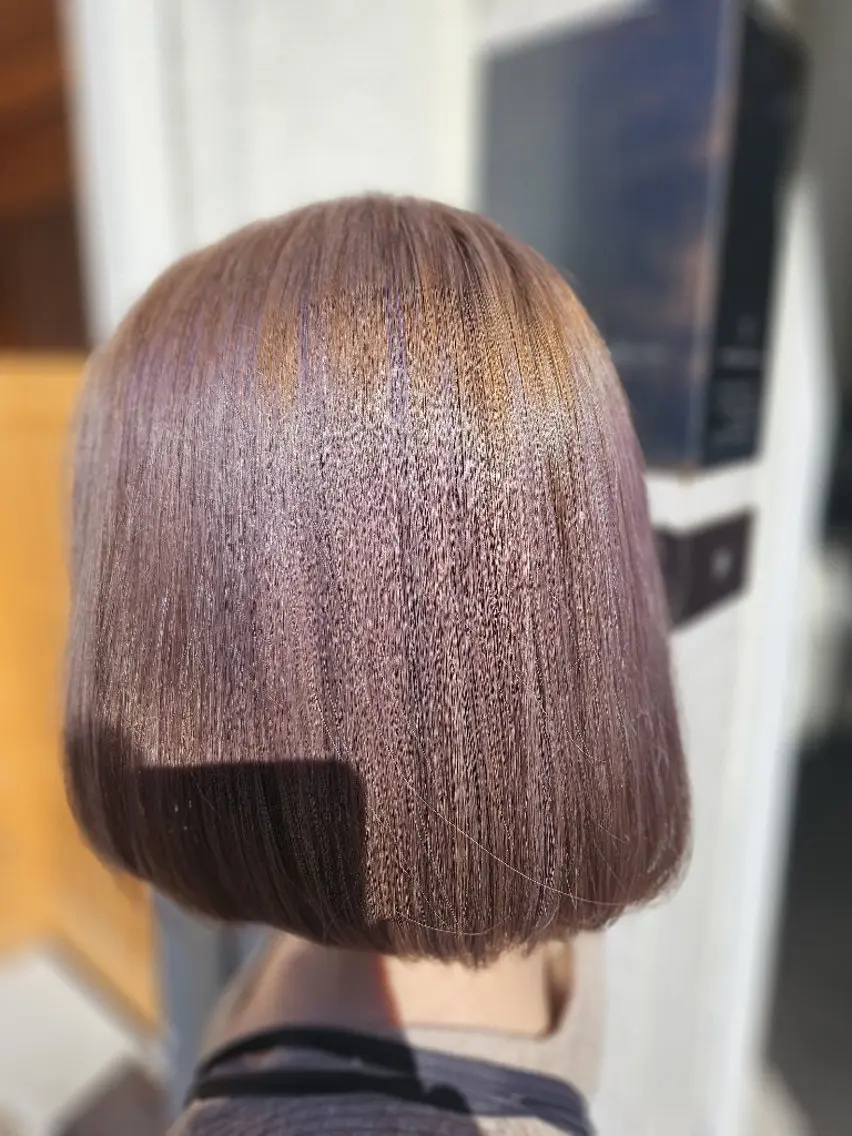 ミディアム カラー ブリーチ ピンクカラー カット ヘアカラー トリートメント terra✂️川嶋 大輔のヘアスタイル