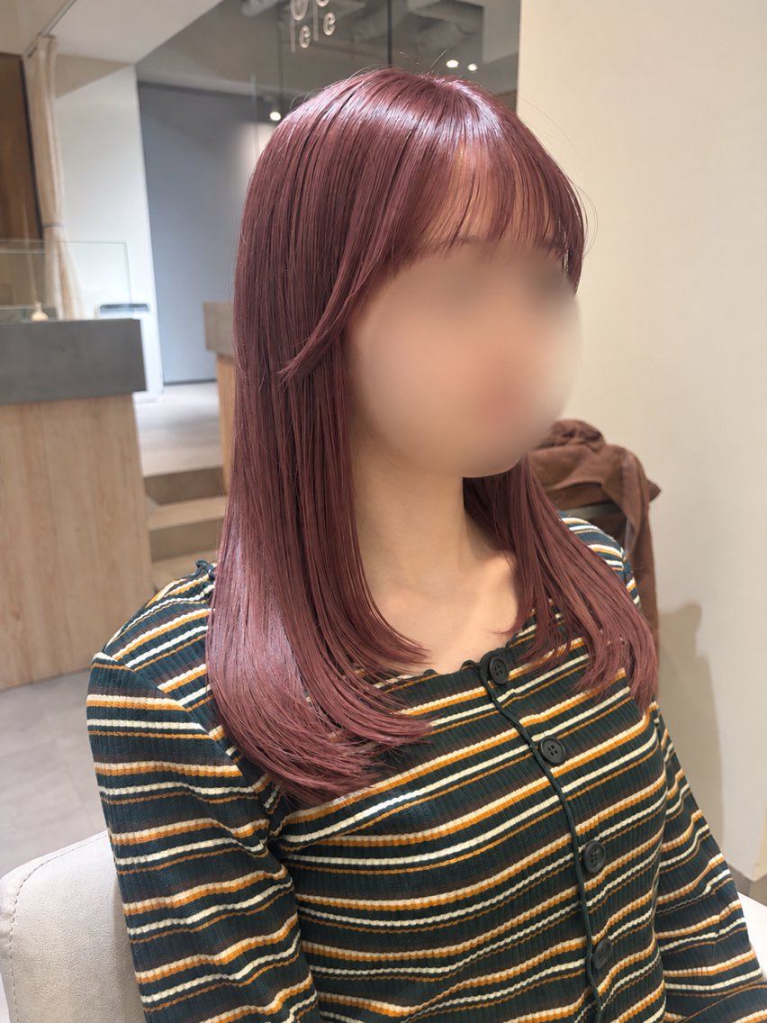 ミディアム ayuna🎀 三宮/韓国ハイトーンのヘアスタイル