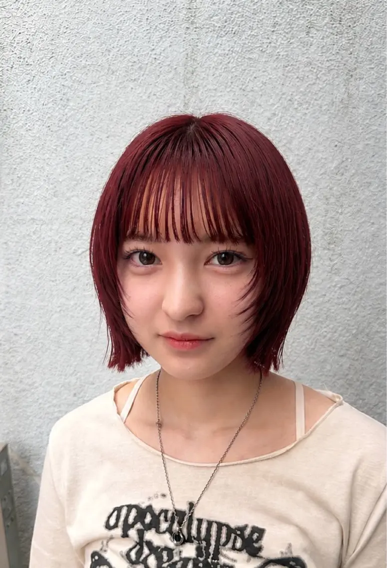 ミディアム カラー 【暖色カラー+色持ち 重視】💟まなみのヘアスタイル