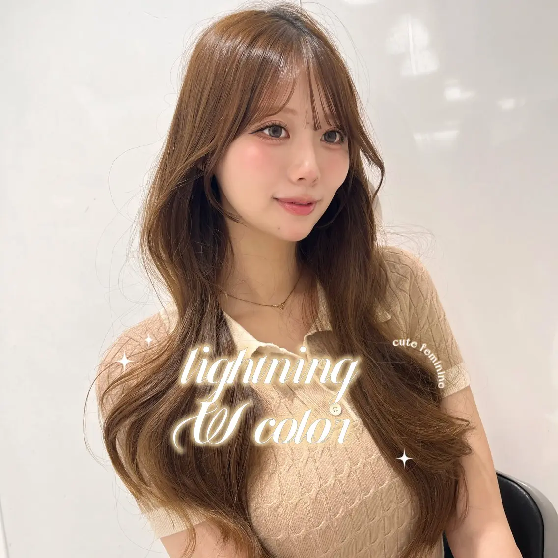 【ベースが暗い方へ💁‍♀️】🌙カット＋ブリーチなしダブルカラー＋トリートメント🌙の写真