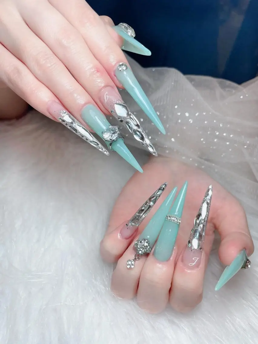 ネイル チークネイル 長さ出し フラッシュネイル ジェルネイル 韓国ネイル ハンドネイル Queen Nail Salonのネイルデザイン