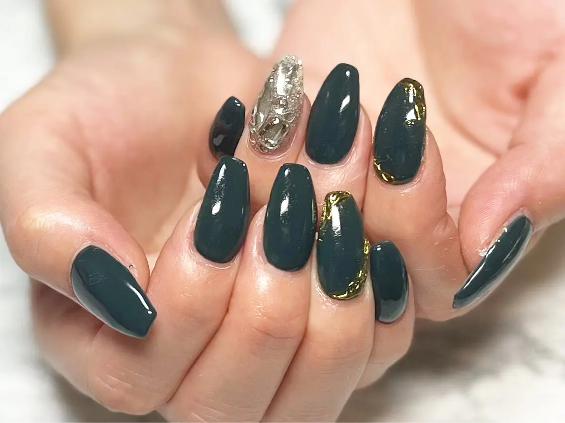 ネイル フットネイル グリーン ニュアンスネイル シンプルネイル 春ネイル nail fufla ♡yamane♡のネイルデザイン