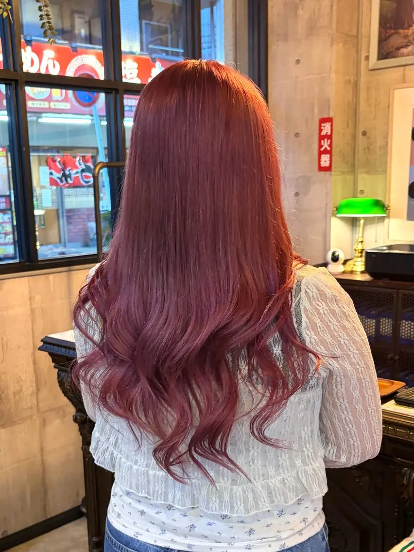 カラー ブリーチ ヘアカラー トリートメント 竹内 春奈のヘアスタイル