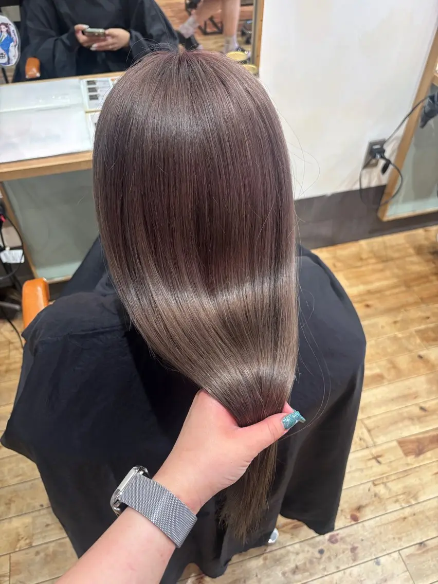 ロング カラー ヘアカラー ️🩵RINKA/ 艶color🩵のヘアスタイル
