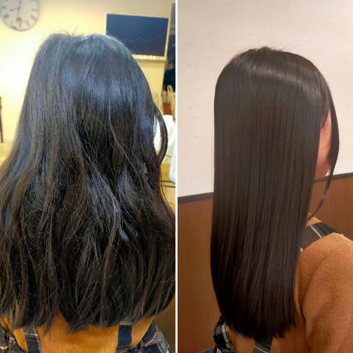 セミロング 髪質改善 縮毛矯正 山木 裕子のヘアスタイル