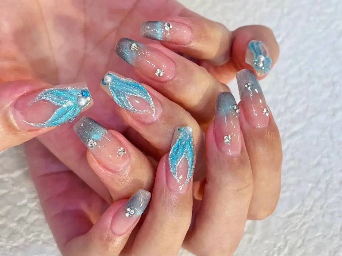 ネイル アートネイル フラワーネイル フットネイル ジェルネイル マグネットネイル Babarla Nailのネイルデザイン