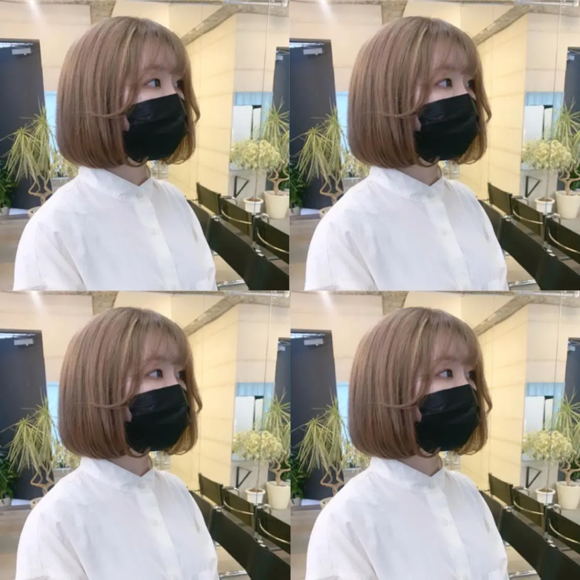 ミディアム カラー カット ヘアカラー トリートメント 透明感カラー/縮毛 矯正/YUKAのヘアスタイル