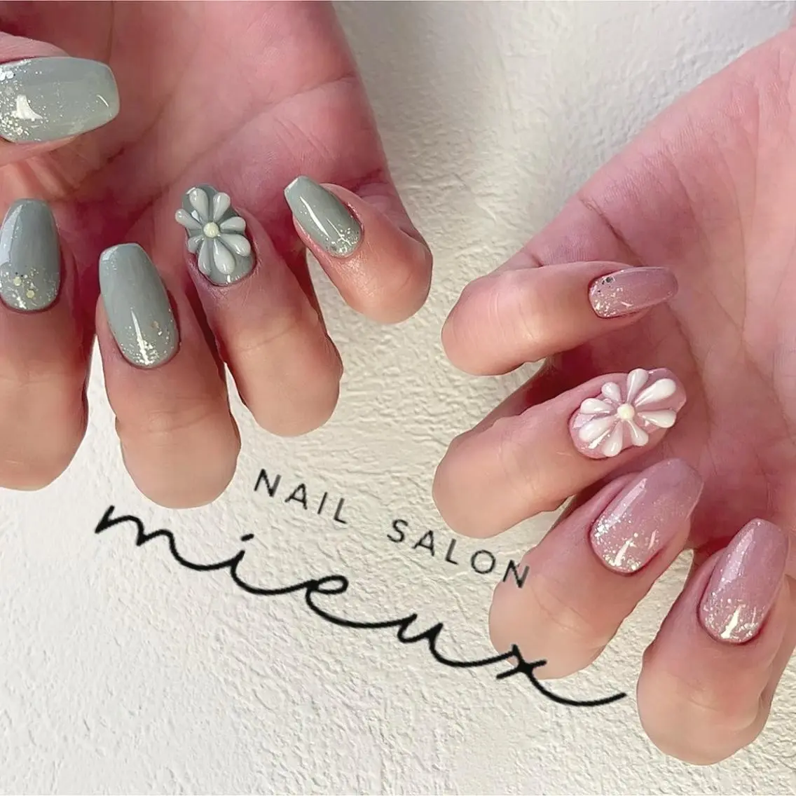 ネイル ラメ(グリッター) ハンドネイル nailsalon mieuxのネイルデザイン