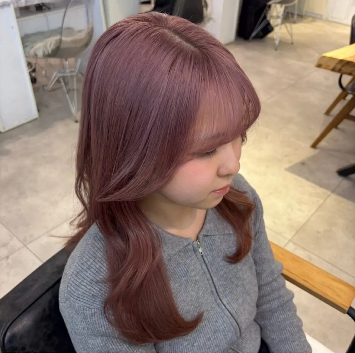 カラー ヘアカラー 暖色カラー/ ネイル momo🍀☆*:°のヘアスタイル