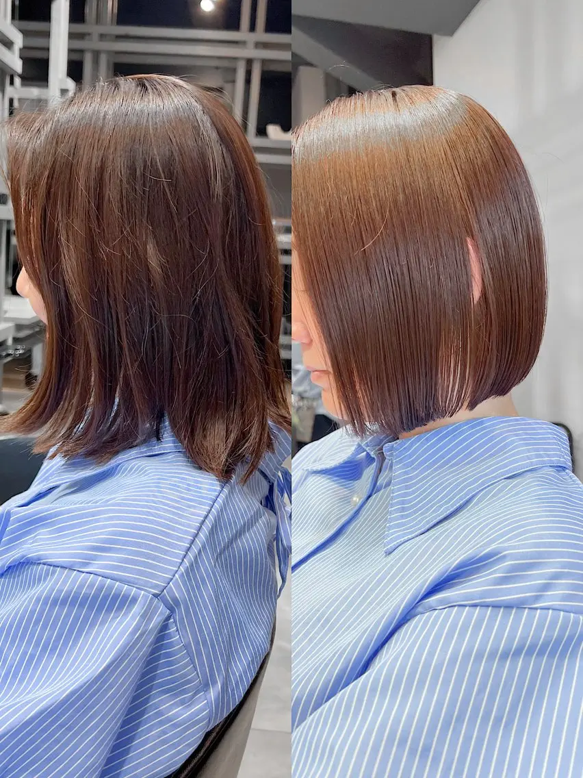 ショート ヘアカラー トリートメント 恵比寿韓国レイヤー× 艶透明感カラー大場のヘアスタイル