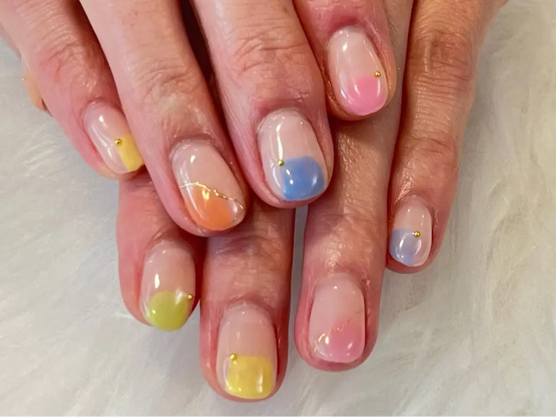 ネイル 春ネイル ハンドネイル フットネイル an'reve ♥RIEのネイルデザイン