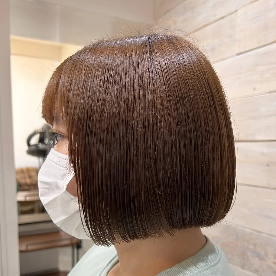 ショート カラー ベージュカラー ブラウンカラー ボブ カット ヘアカラー 顔まわりカット/ボブ /♡とーこ♡のヘアスタイル