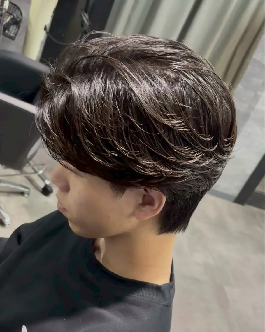 ショート パーマ メンズ カット パーマ 石田 大成のヘアスタイル