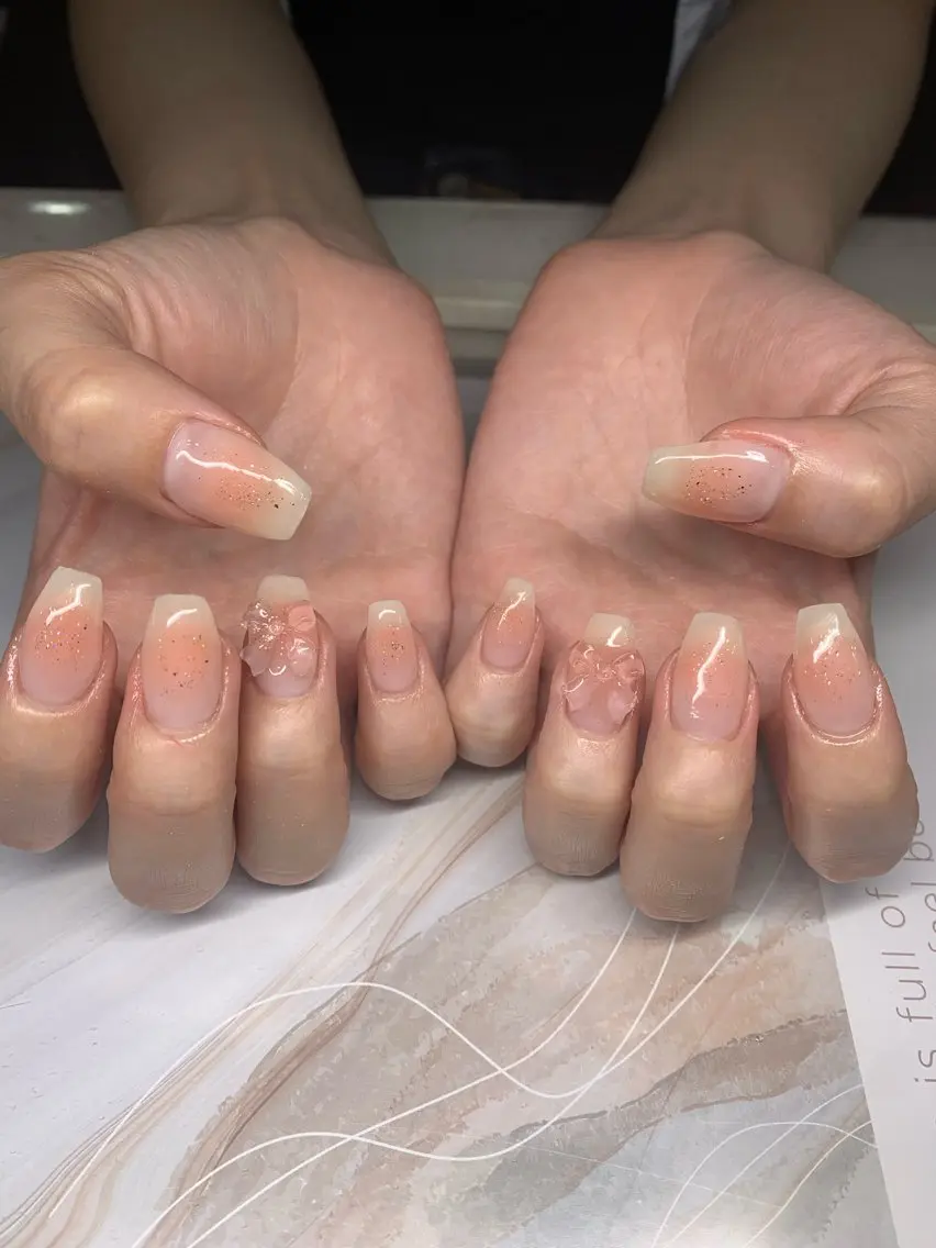 ネイル フレンチネイル ジェルネイル 韓国ネイル マグネットネイル マグネットフレンチ akina nailsのネイルデザイン