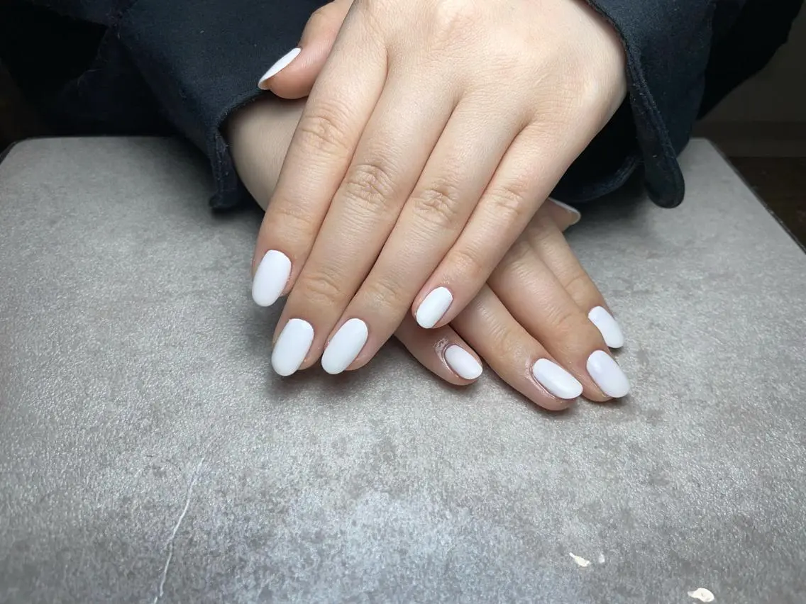 ネイル ジェルネイル ラメ(グリッター) ワンカラーネイル パラジェル シンプルネイル BLANC.nail yuuのネイルデザイン
