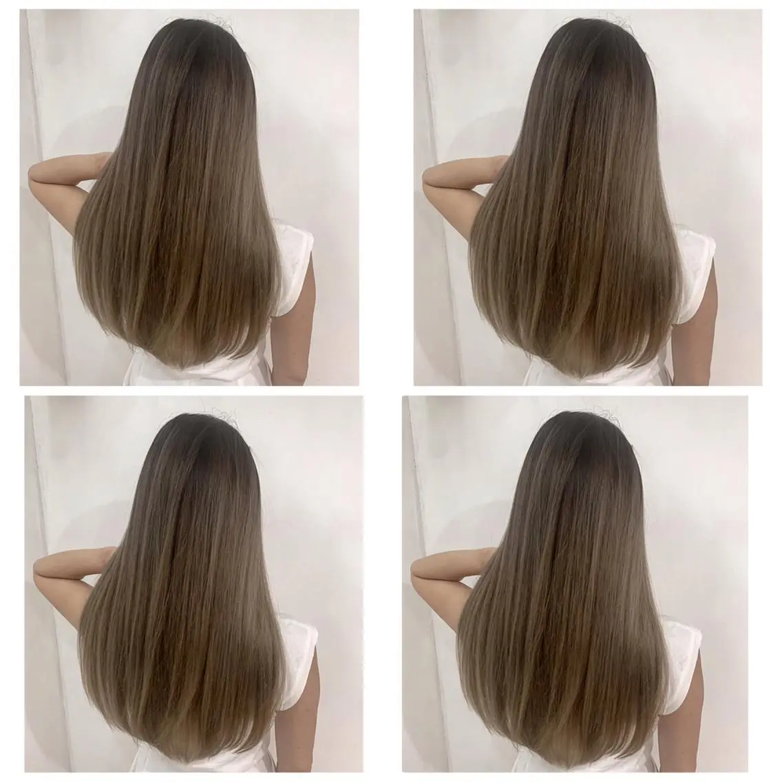ロング カラー カット ヘアカラー トリートメント 京都大人女性ショート 徒歩1分/秋山のヘアスタイル