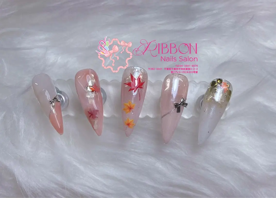 ネイル チークネイル フットネイル フレンチネイル グラデーション 韓国ネイル Ribbonnail salonのネイルデザイン