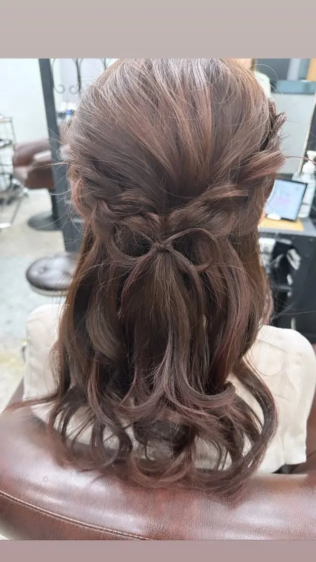 セミロング ヘアアレンジ 韓国メイクサロン YUKINA東京のその他イメージ