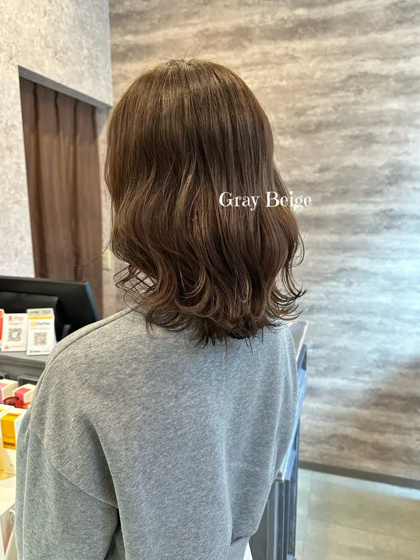 ミディアム カラー ベージュカラー ブリーチ ブルーカラー ダブルカラー グラデーションカラー 🫟Blanco🫟 Color&Careのヘアスタイル