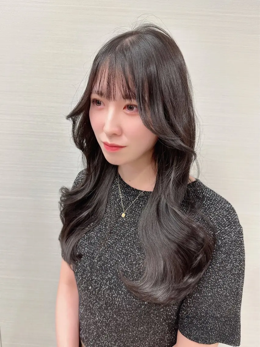 ミディアム カラー 韓国ヘア 店長NEGIのヘアスタイル