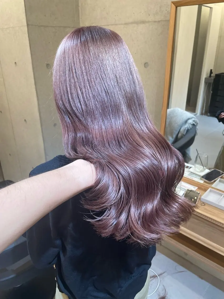 ロング カラー ブリーチ ヘアカラー トリートメント 羽田翔大/ブリーチ/ レイヤー/店長のヘアスタイル