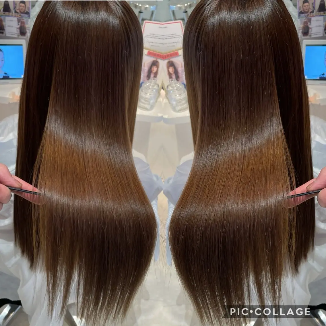 ⭐️ブリーチでダメージしたくない方⭐️似合わせカット➕ブリーチなしWカラー(イルミナ.*)➕Aujuaトリートメント🍀の写真
