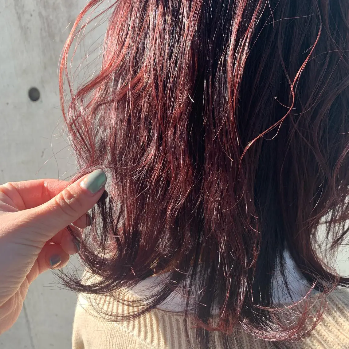 ミディアム カラー ヘアカラー 金田 ありさのヘアスタイル