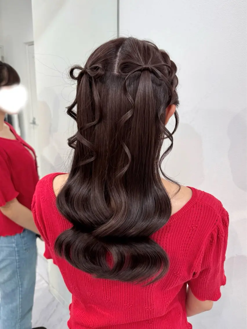 ロング ヘアアレンジ ヘアセット レオ /ViVIEのヘアスタイル
