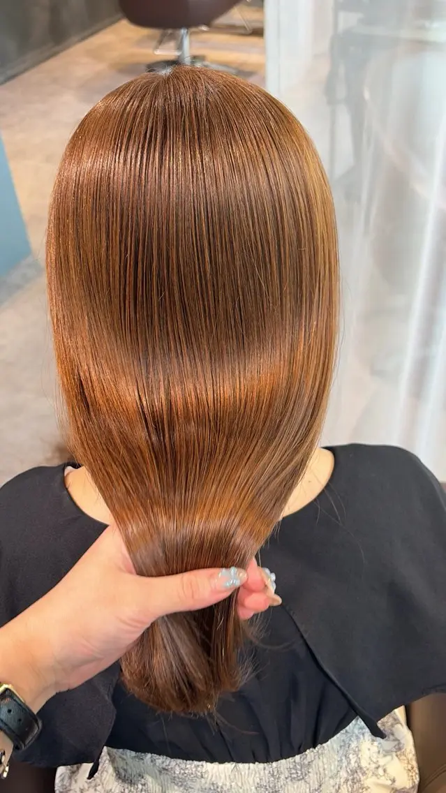 ロング カラー カット ヘアカラー 山本 夏樹のヘアスタイル