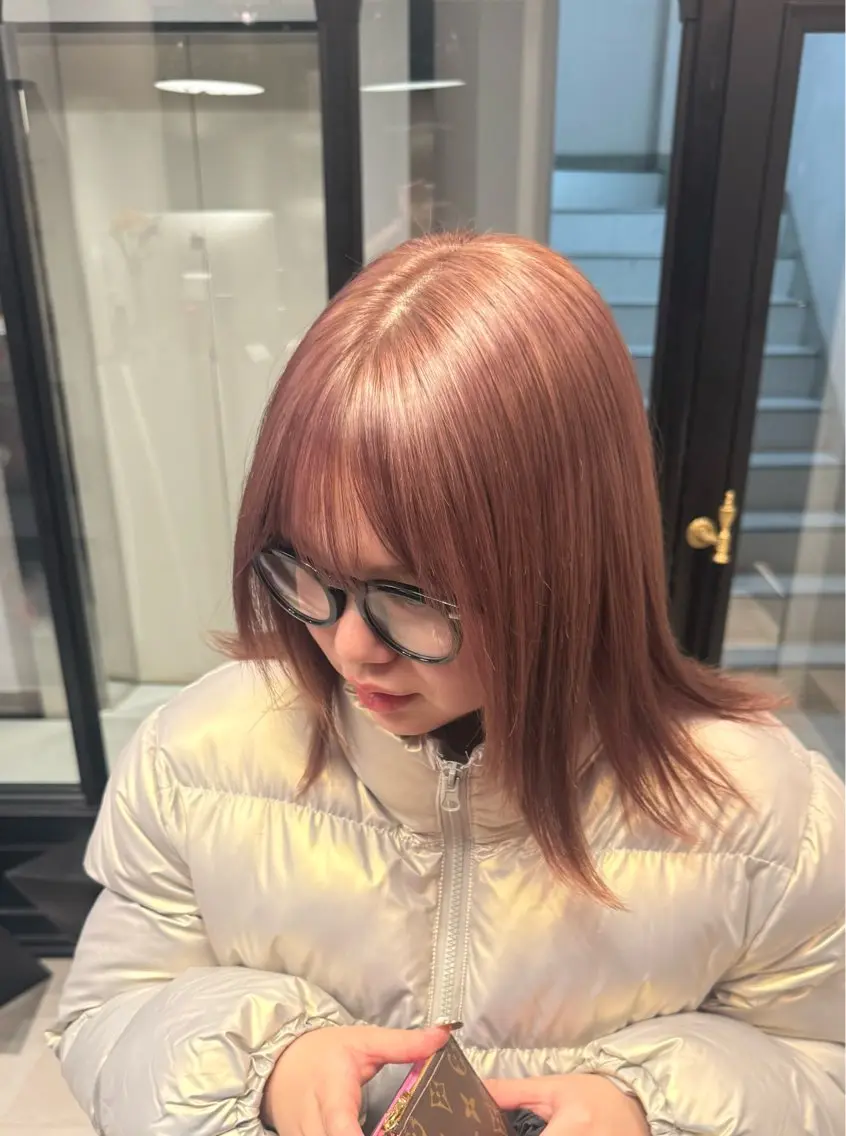ミディアム ヘアカラー saku 🎀🫧のヘアスタイル