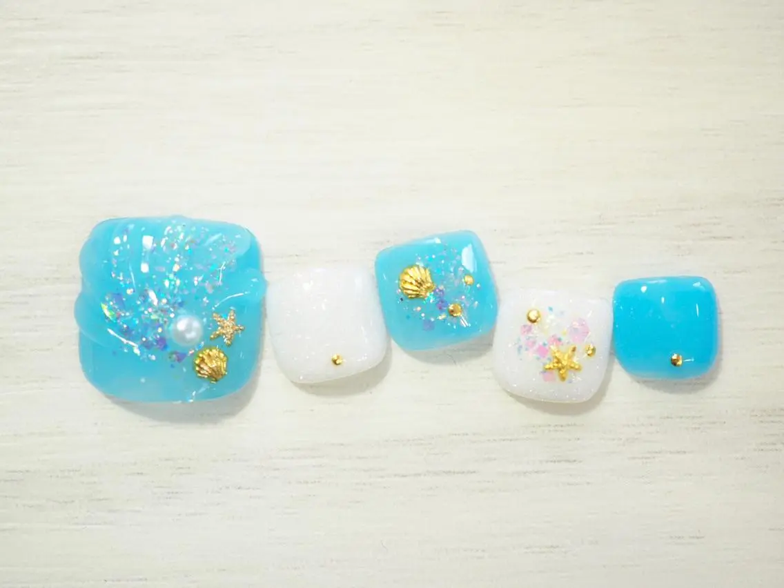 ネイル フットネイル トップネイリスト Ribbon立川店のネイルデザイン