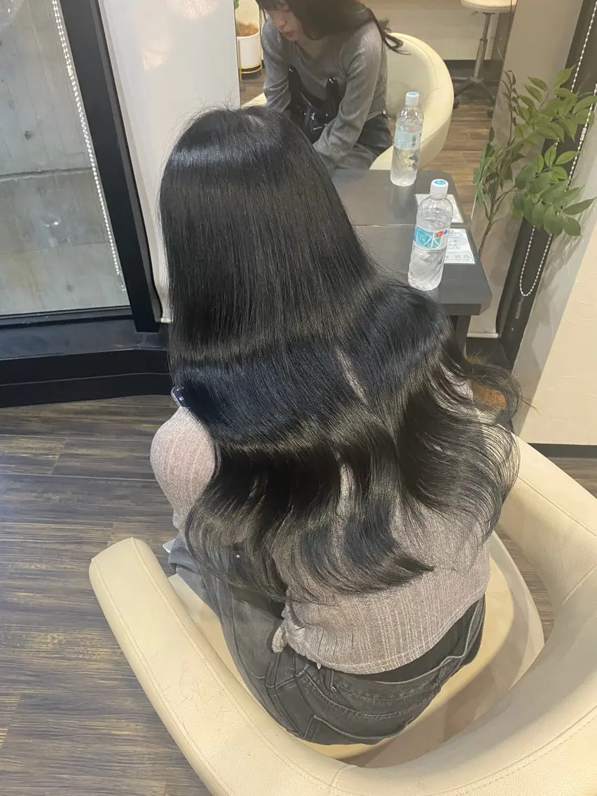 ロング カット ヘアカラー トリートメント yamashita karinのヘアスタイル